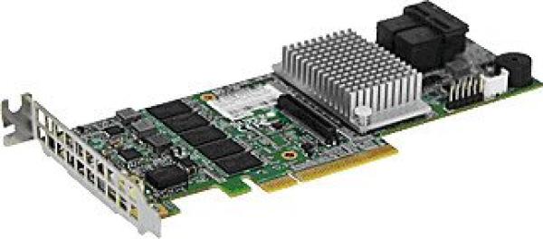 Supermicro Add-on Card AOC-S3108L-H8IR-16DD - Speichercontroller (RAID) - 8 Sender/Kanal - SATA 6Gb/s / SAS 12Gb/s