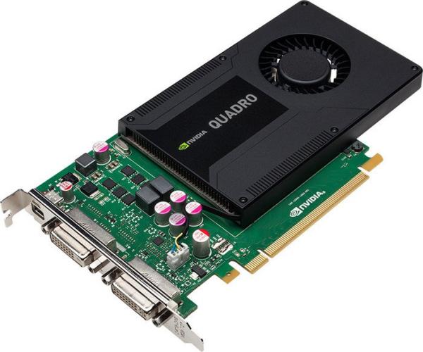 PNY NVIDIA Quadro K2000D 2 GB GDDR5 Grafikkarte VCQK2000D-PB